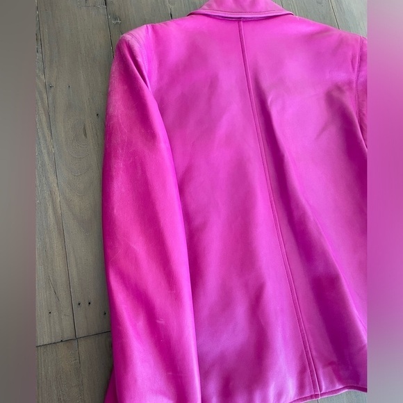 RARE Gucci women pink lamb leather blazer jacket - Picture 12 of 12